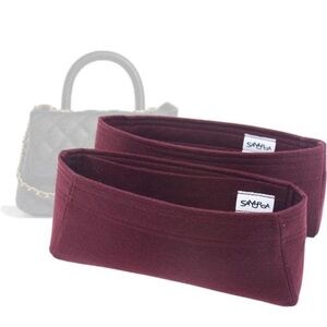 SAMORGA Bag Organizer for Chanel Coco Handle 24cm size in Wine 2mm